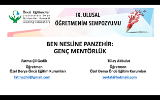 Ben Nesline Panzehir : Genç Mentörlük