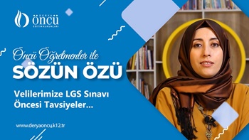 LGS SINAVI ÖNCESİ TAVSİYELER