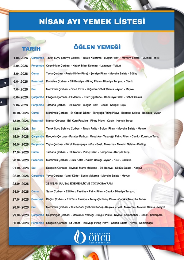nisan yemek