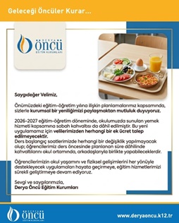 Yemekhane Bilgilendirmesi